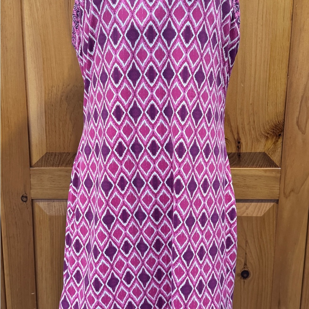 Athleta Pink and Purple Geometric Dress
